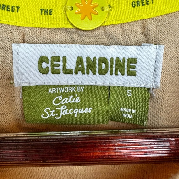 Anthropologie Celandine Catie St. Jacques x Crew-Neck Baby Tee | Size Small - Picture 4 of 6